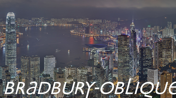 Bradbury Oblique Font