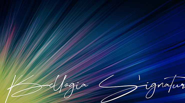 Bellogia Signature Font