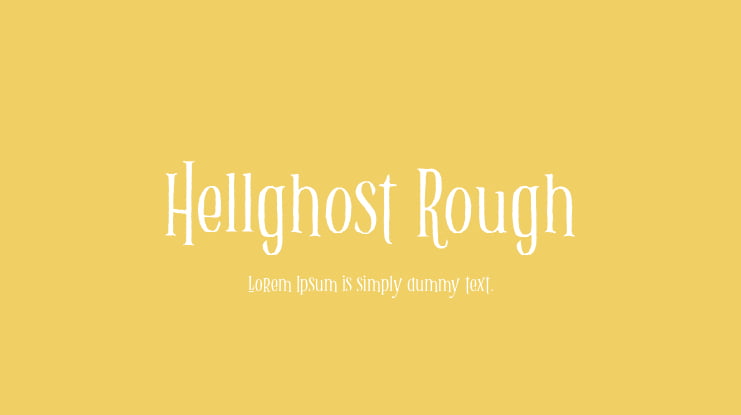 Hellghost Rough Font