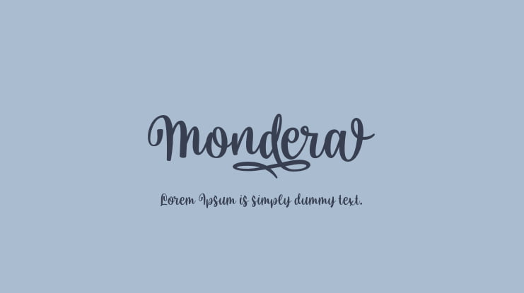 Mondera Font