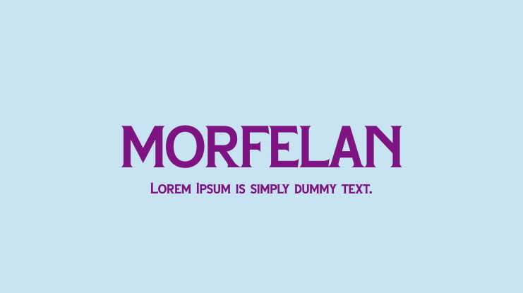 MORFELAN Font