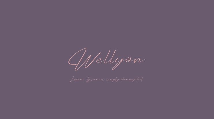 Wellyon Font