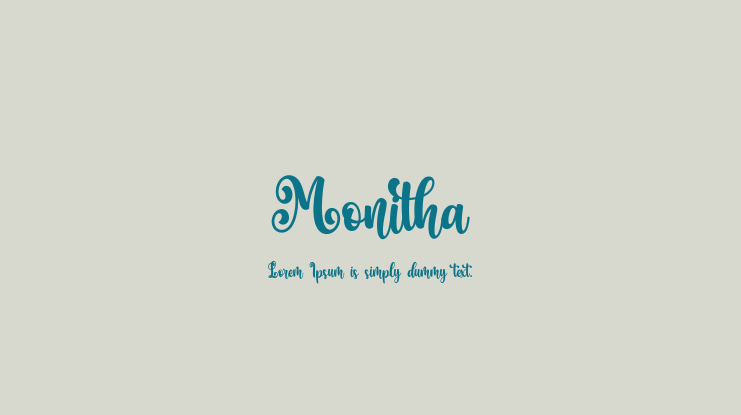 Monitha Font