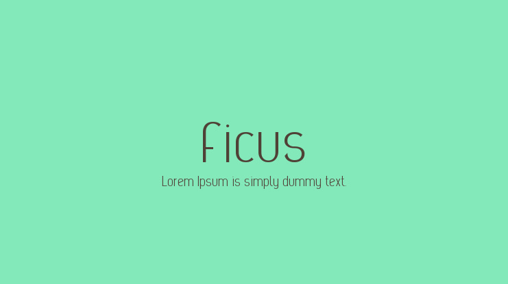 Ficus Font