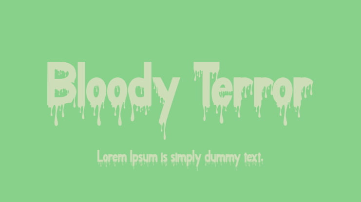 Bloody Terror Font