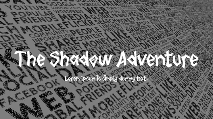 The Shadow Adventure Font