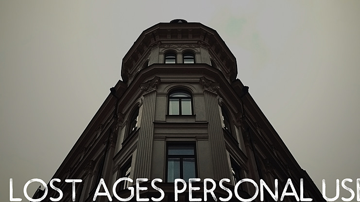 LOST AGES PERSONAL USE Font