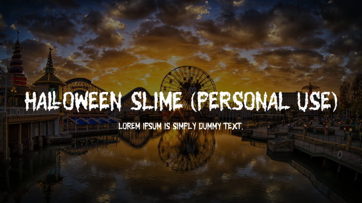 Halloween Slime (PERSONAL USE) Font
