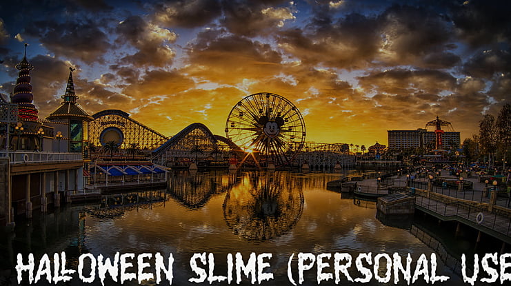 Halloween Slime (PERSONAL USE) Font