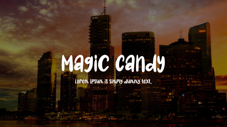 Magic Candy Font
