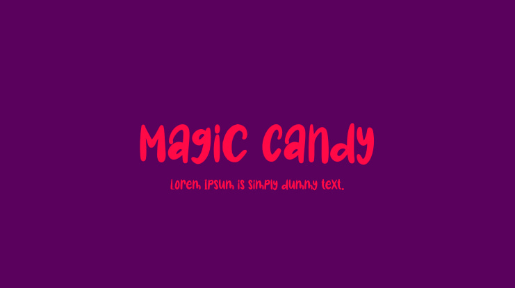 Magic Candy Font