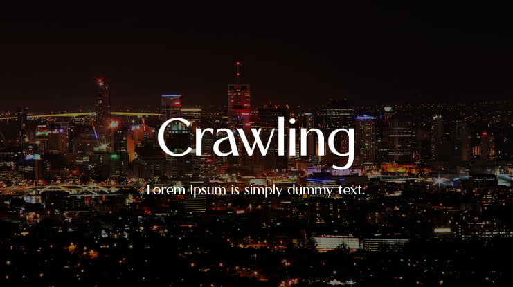 Crawling Font
