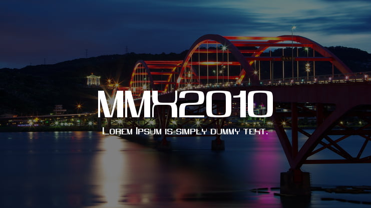 MMX2010 Font