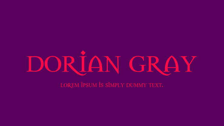 Dorian Gray Font