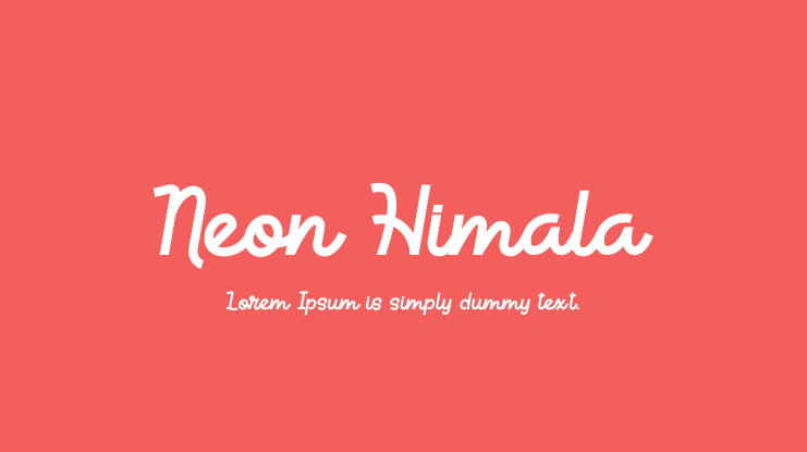 Neon Himala Font
