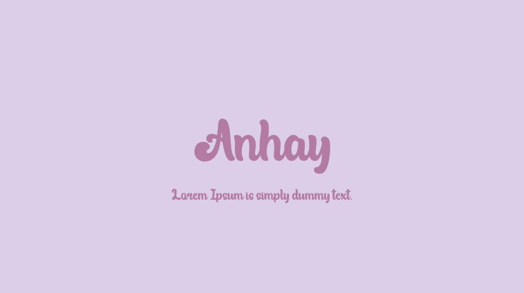 Anhay Font