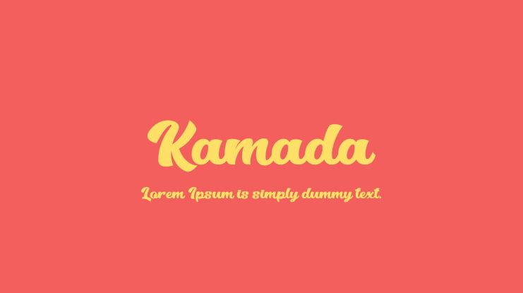 Kamada Font