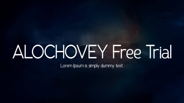 ALOCHOVEY Free Trial Font