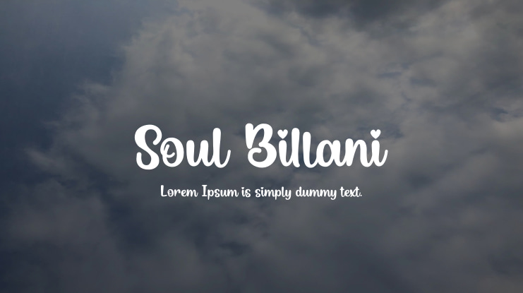 Soul Billani Font