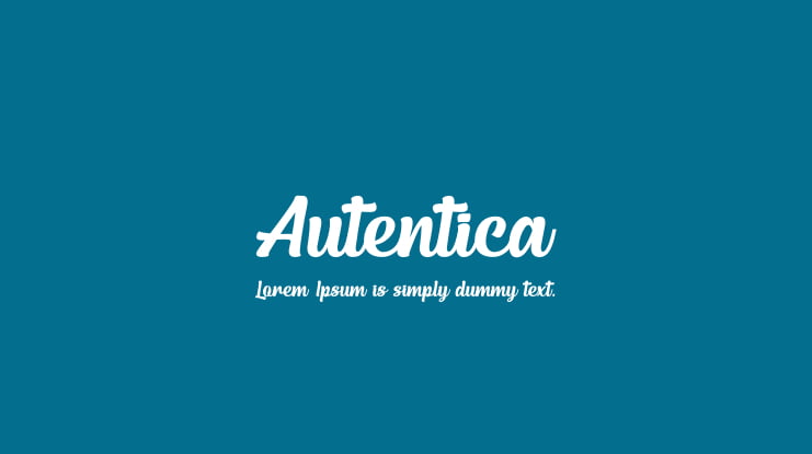 Autentica Font