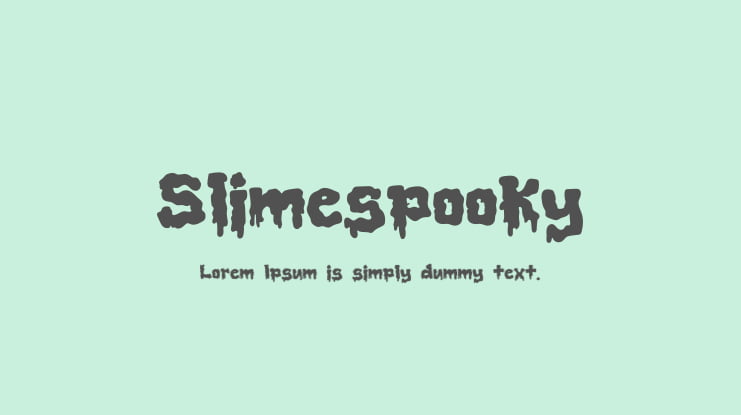 Slimespooky Font Family