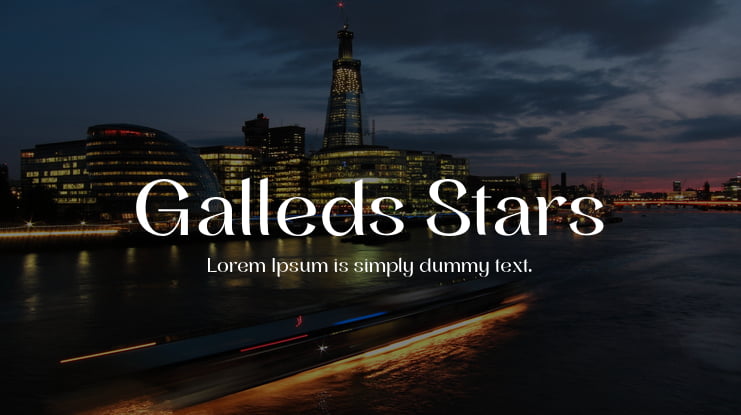 Galleds Stars Font