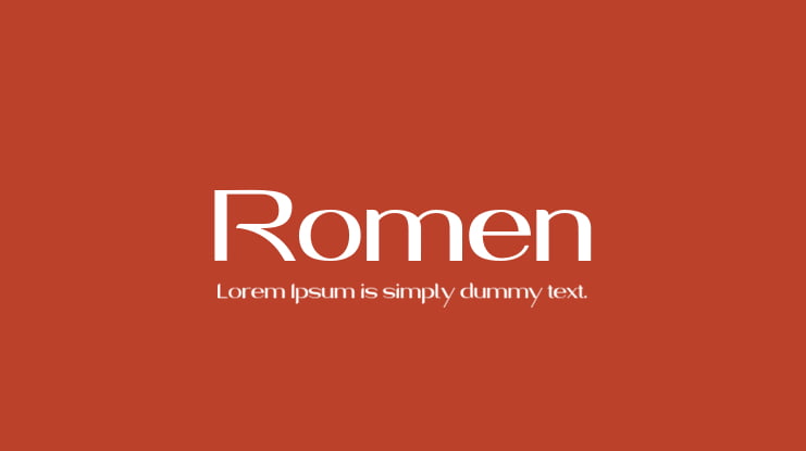 Romen Font