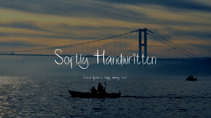Softly Handwritten Font