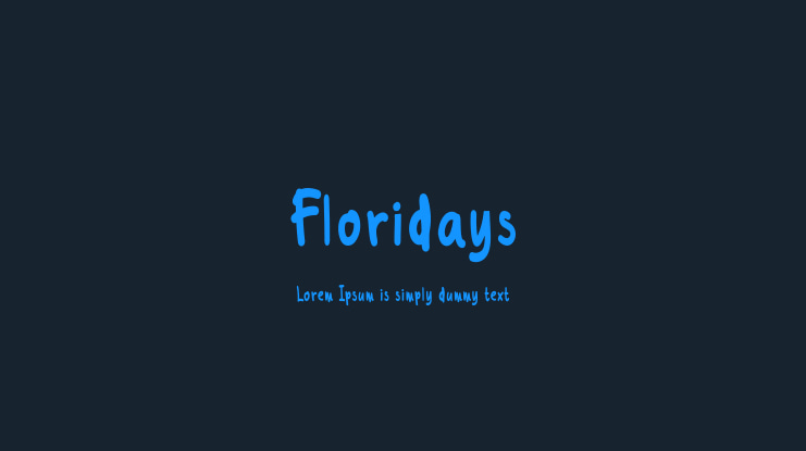 Floridays Font