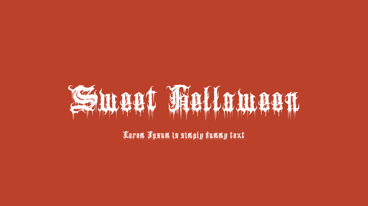 Sweet Helloween Font