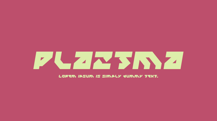 Plaztma Font Family