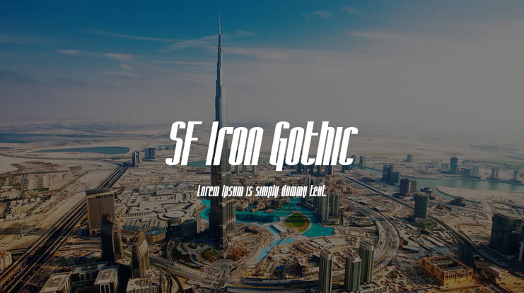 SF Iron Gothic Font Family