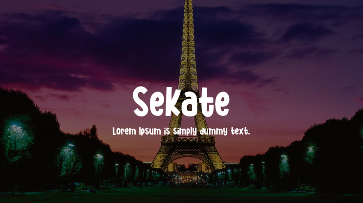 Sekate Font