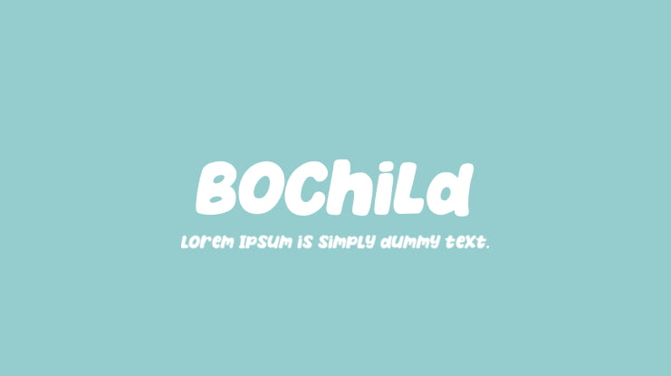 Bochild Font