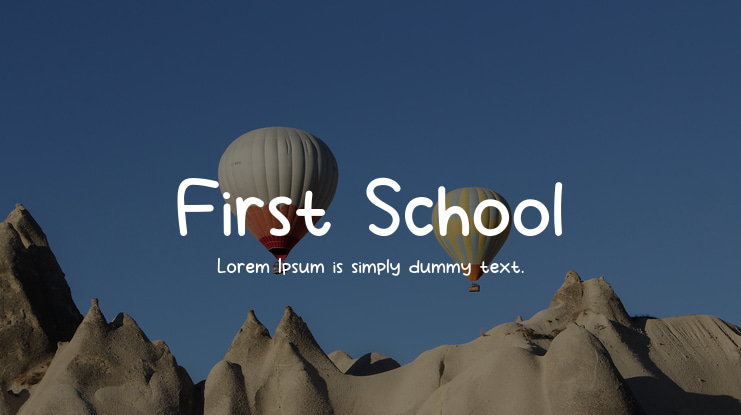 First School Font