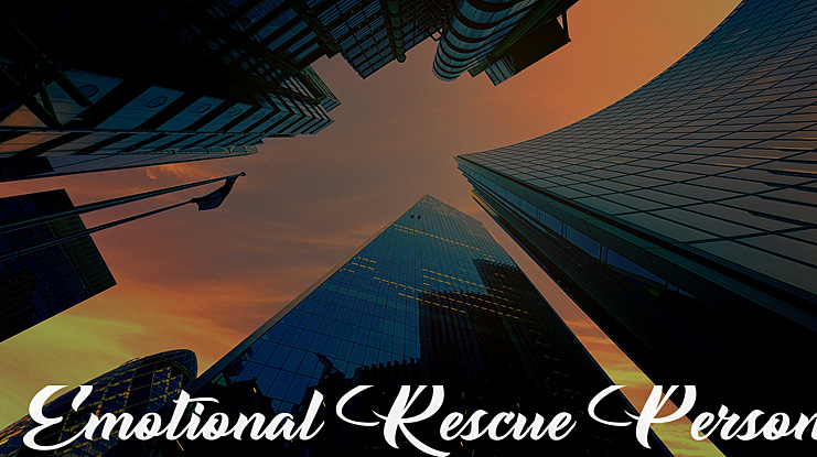 Emotional Rescue Personal Use Font