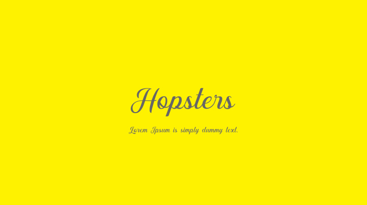 Hopsters Font