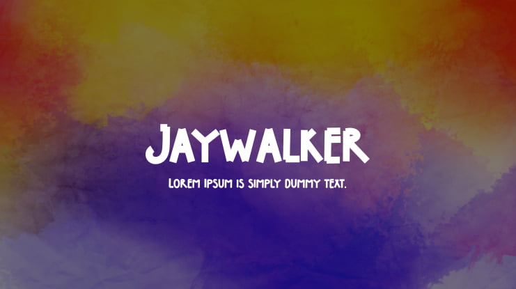 Jaywalker Font