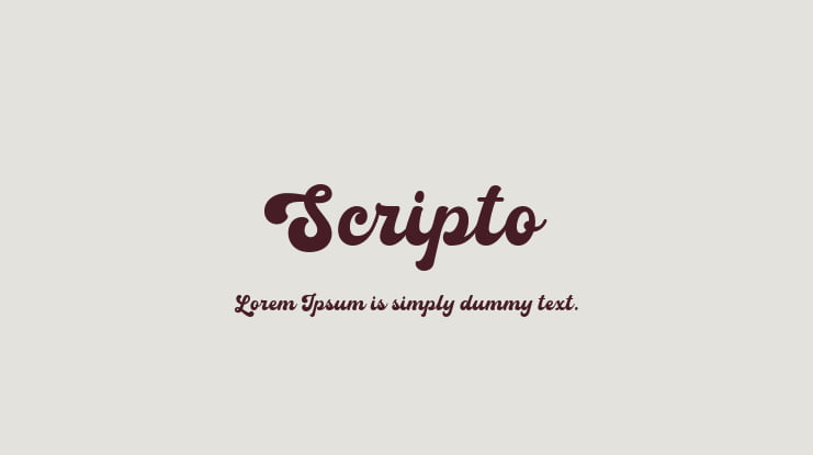 Scripto Font