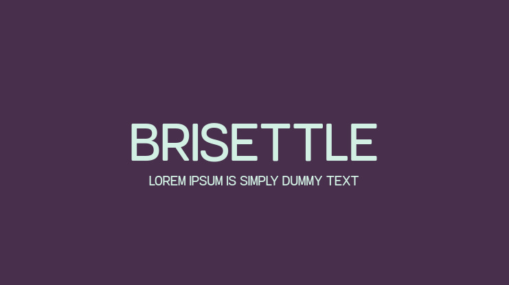Brisettle Font