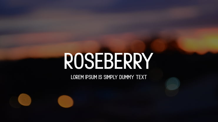 Roseberry Font