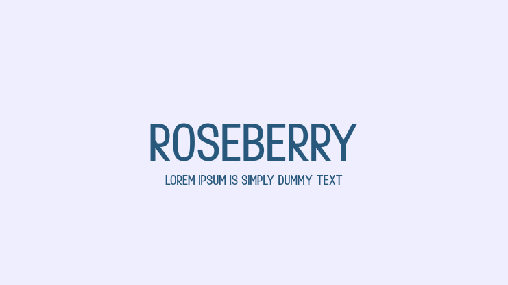 Roseberry Font