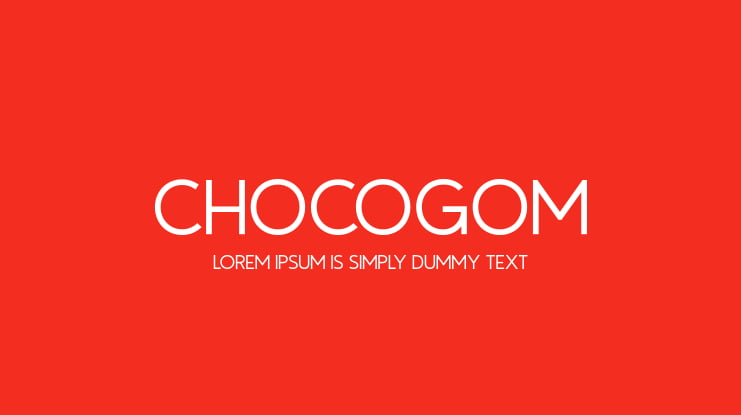 Chocogom Font