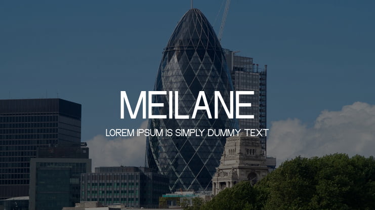 Meilane Font