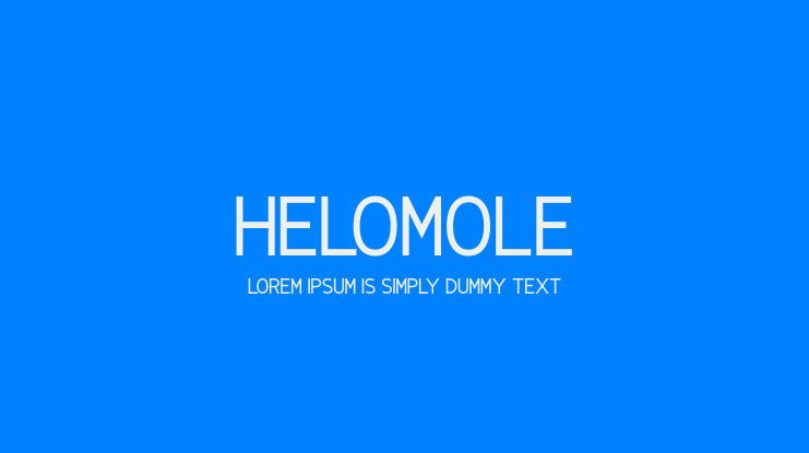 Helomole Font