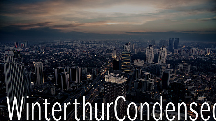 Winterthur Condensed Font Family