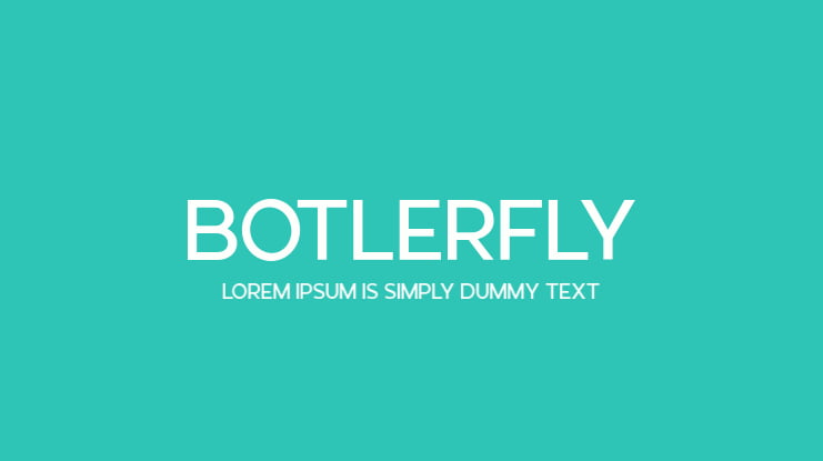 Botlerfly Font