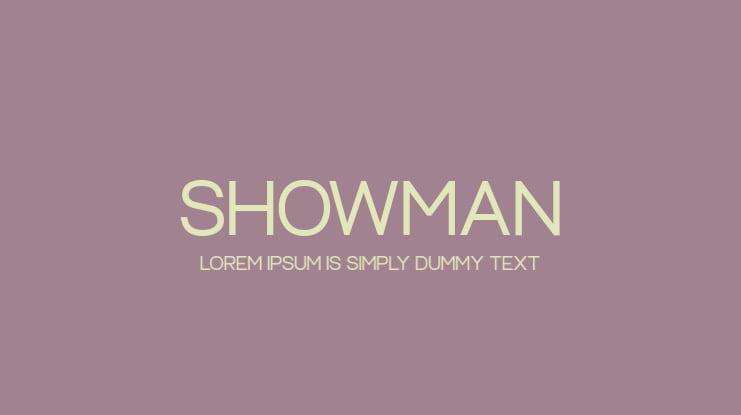 Showman Font