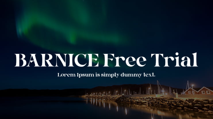 BARNICE Free Trial Font