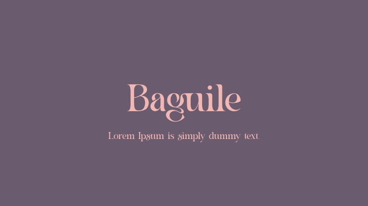 Baguile Font